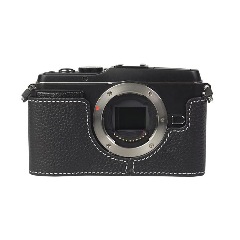 OLYMPUS PEN E-P3 専用 手作り 牛革 バッ�