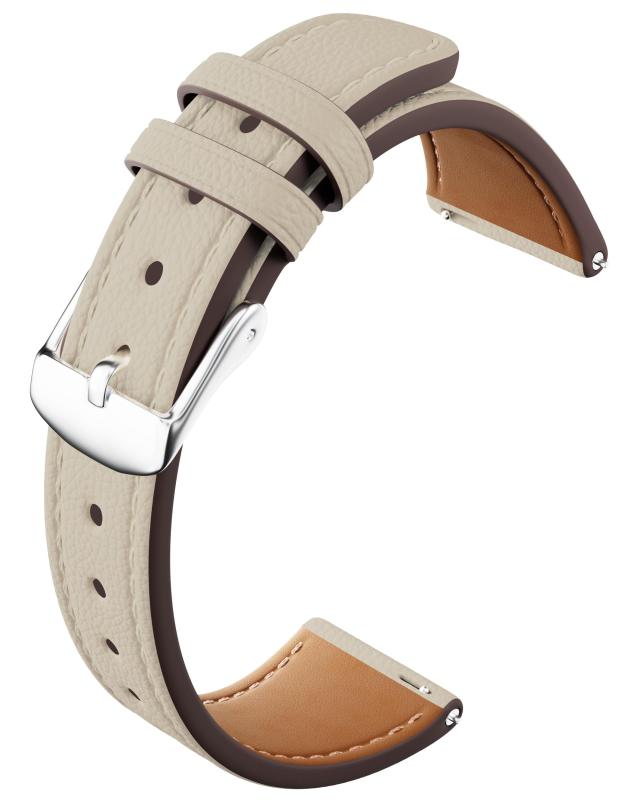  スマートウォッチ ベルト 20mm レディース 本革 レザー 交換バンド