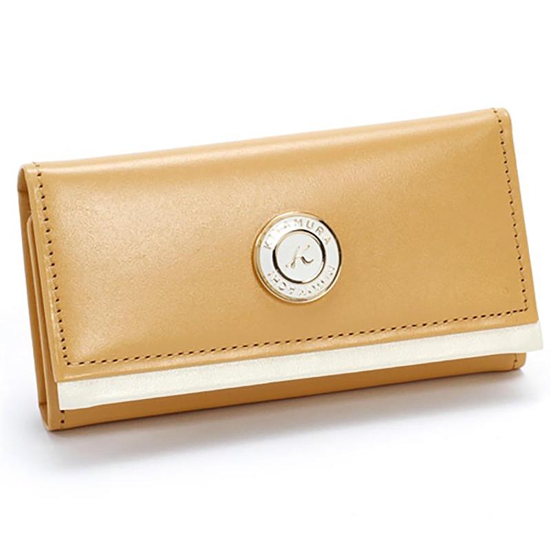 [キタムラ]キーケース ゴールド/ホワイト 44901