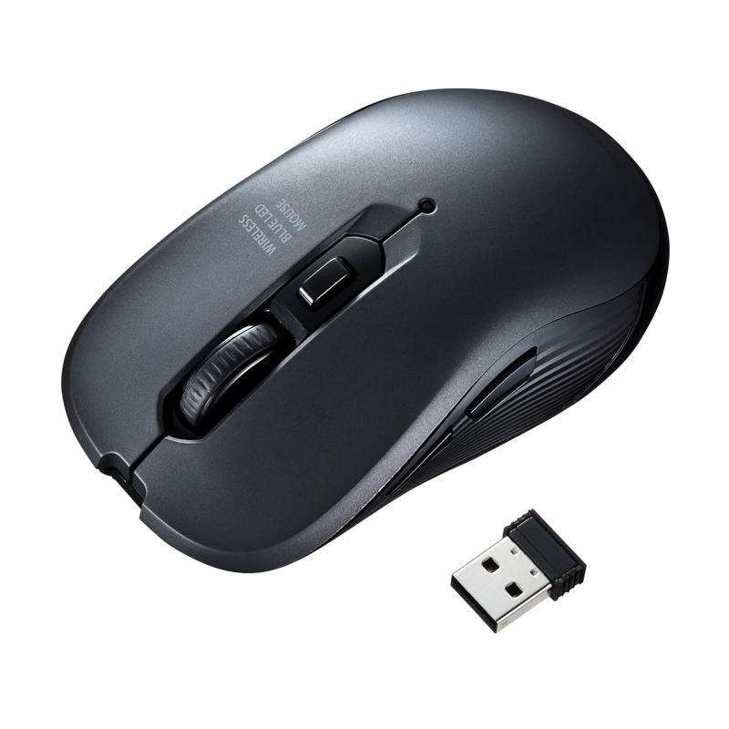 サンワダイレクト マウス 5ボタン （戻る/進むボタン搭載） ブルーLED 400-MA096/097/WC097/BT158/WS097