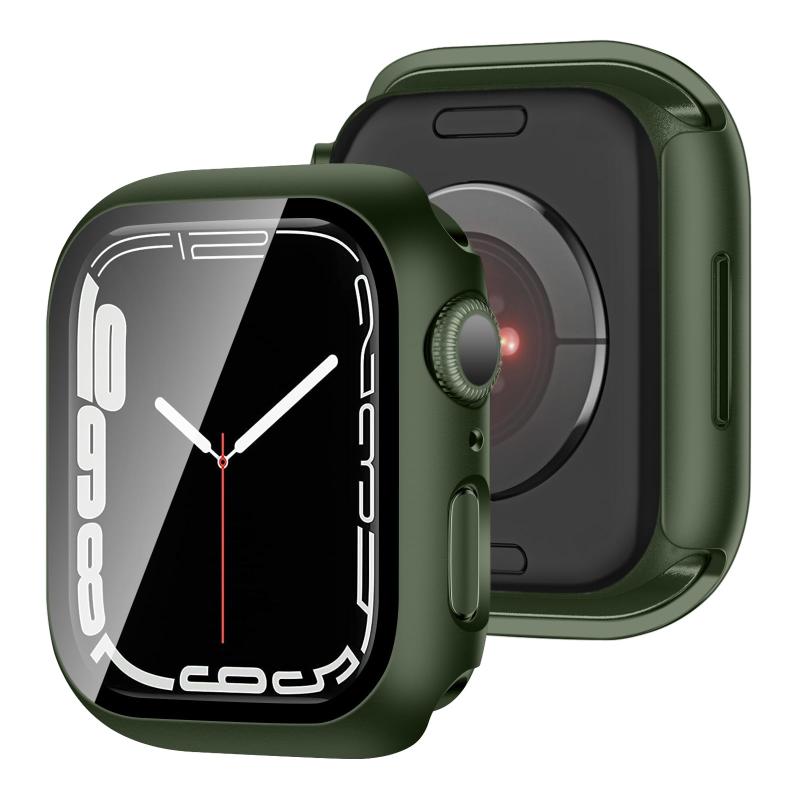 FAZHAN 対応 アップルウォッチ カバー 44mm Series SE3/SE2/SE/6/5/4 保護 Apple Watch ケース ガラスフィルム 一体型 Apple Watch カバー アップルウォッチ ケース 耐衝撃 全面保護 装着簡単 高