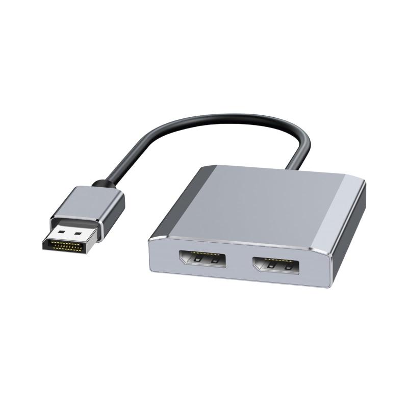 MST DisplayPort to デュアル HDMI アダプター 4K@60Hz マルチモニター プリッター 分配器 デュアルモニター