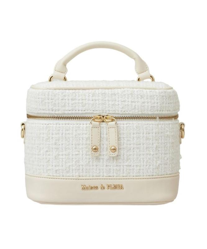 Maison de FLEUR(メゾン ド フルール) ツイードキューブショルダーバッグ