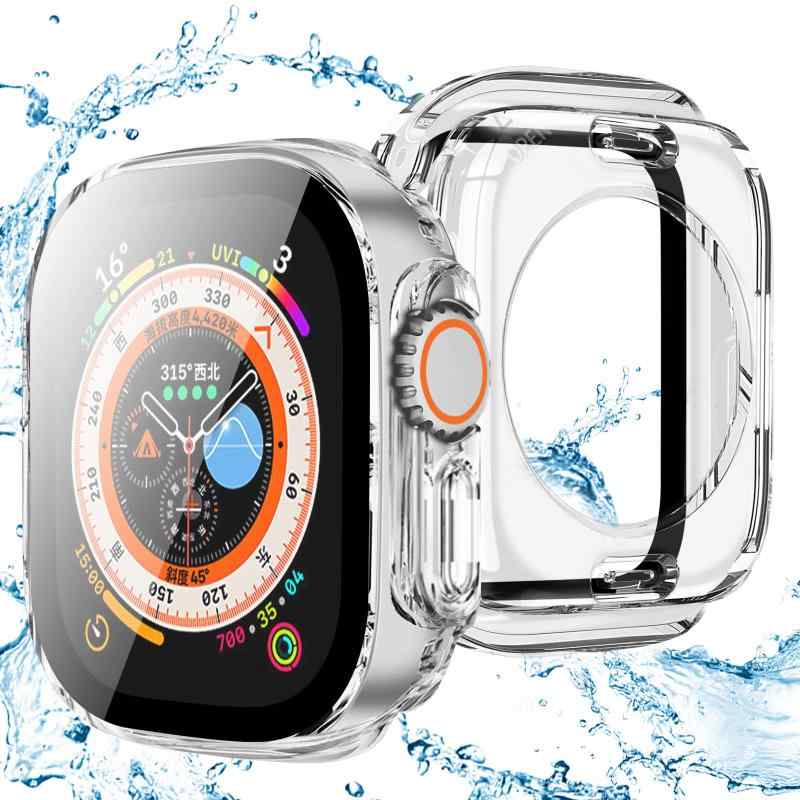 乐天商城 - CABOBE 対応 Apple Watch ケース 49mm Ultra 3/2/1 アップルウォッチ カバー 防水 2 in 1 前後の保護 Apple Watch カバー アップルウォッチ ケース 耐衝撃 全面保護 装着簡単 高耐久 高透過率 PC素