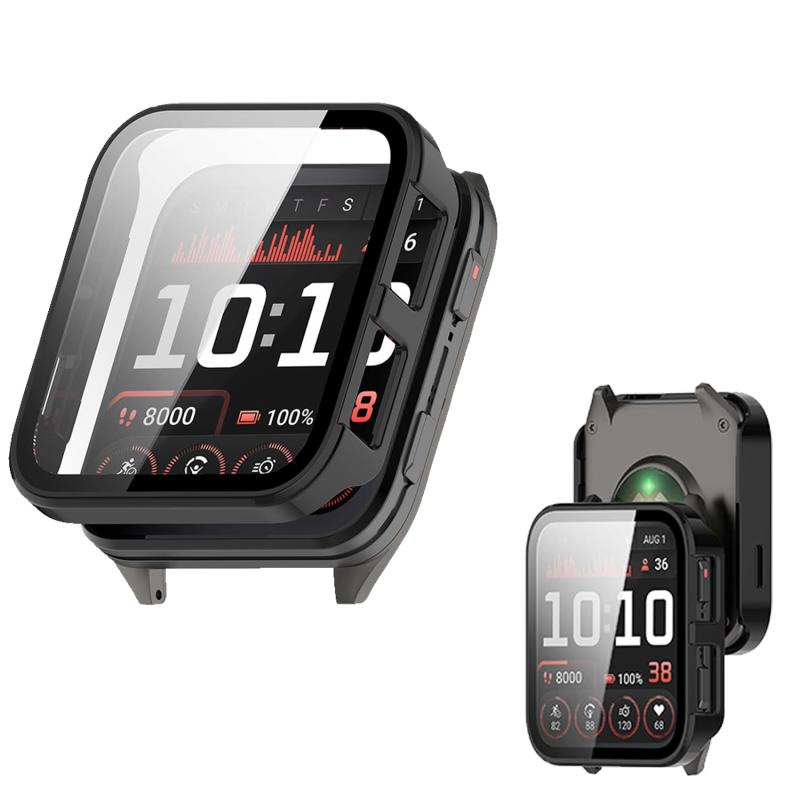 GARMIN(가민) ​​Venu X1용 케이스 커버 유리 필름 일체형 케이스 [NOUKAJU]For GARMIN(가민) ​​Venu X1 스마트 워치 케이스 보호 필름 PC+강화 유리프 커버 일체형 전면 보호 초박