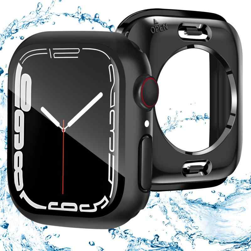 Toilet Articles - FAZHAN 対応 Apple Watch ケース 44mm Series SE3/SE2/SE/6/5/4 アップルウォッチ カバー 防水 2 in 1 前後の保護 Apple Watch カバー アップルウォッチ ケース 耐衝撃 全面保護 装着簡単