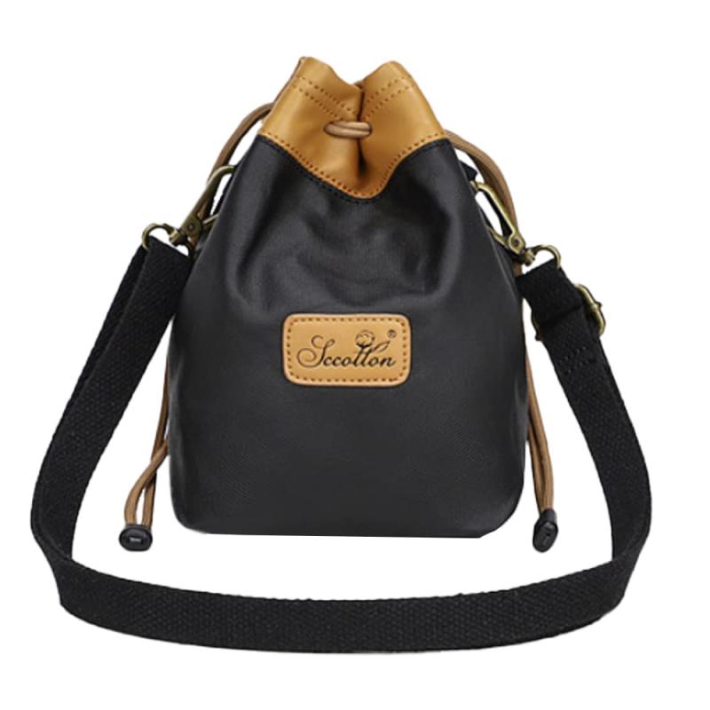 [FUPUONE] カメラポーチ 防水ポーチ カメラケース 巾着バッグ 裏ボア ストラップ付