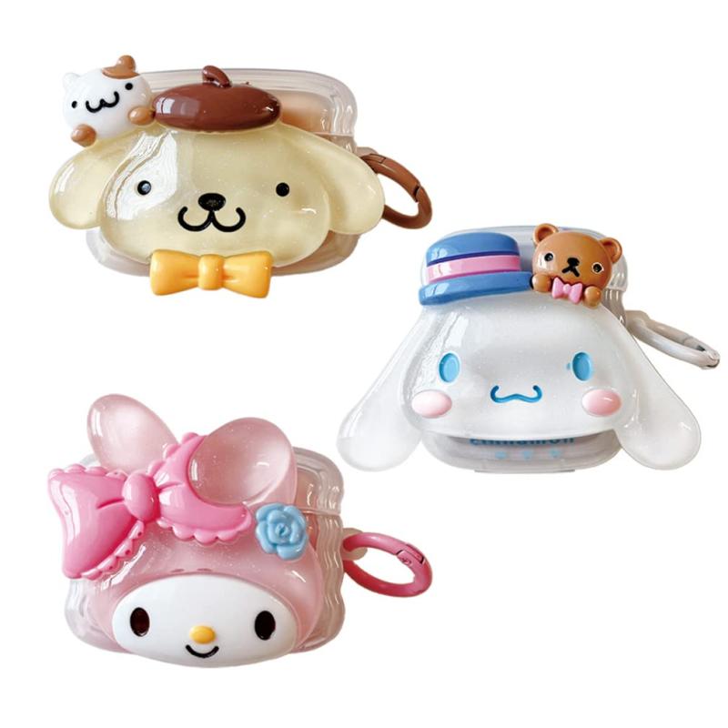 AirPods Pro 用ケース 充電ケース シリコンケース シナモンロール カバー 保護ケース 耐衝撃 防水 防塵..