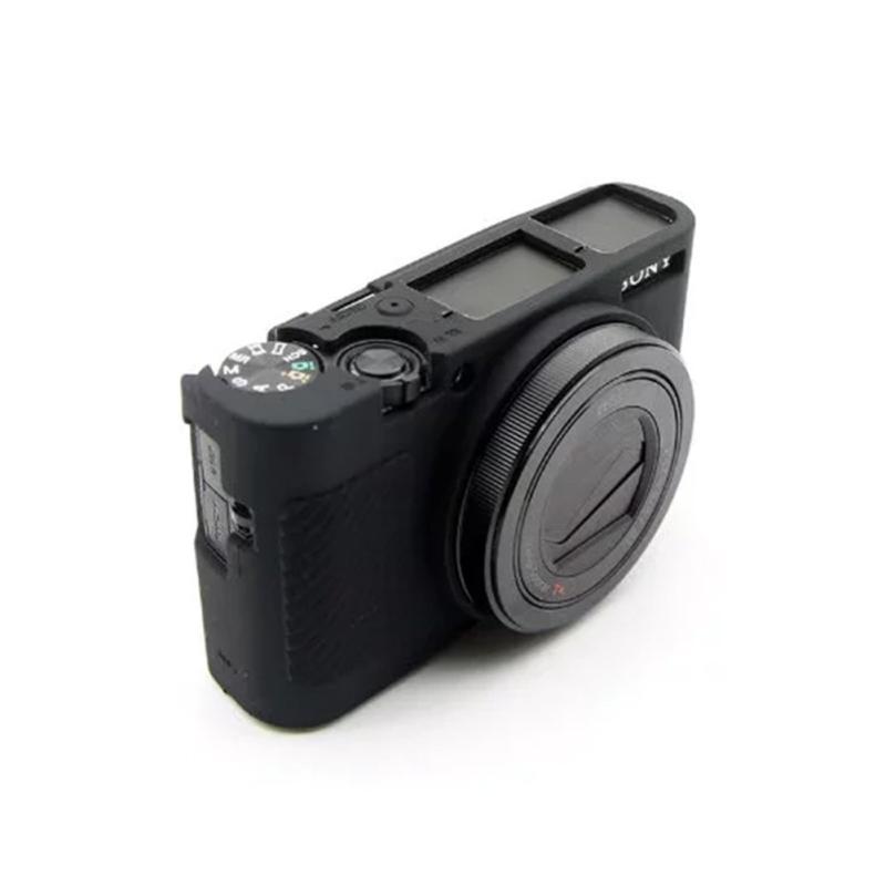 kinokoo SONY ソニー DSC-RX100M5 / RX100M3 / M4 / M5 / M6 デジタルカメラ専用 シリコンカバー カメラケース カメラカバー 標識クロス付き