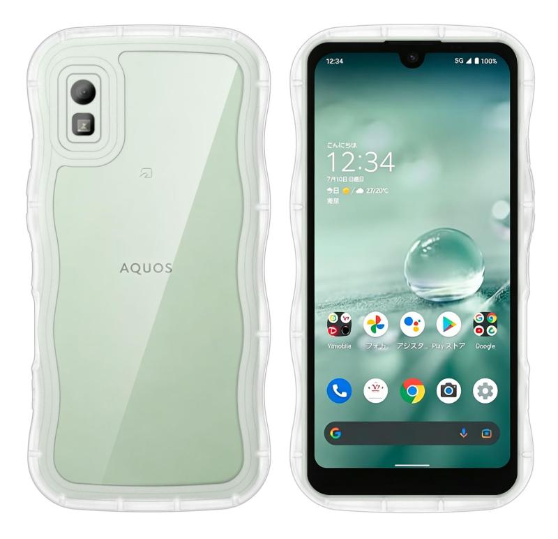 Rakuten - 【Newnugds】AQUOS wish3 ケース 韓国 おしゃれ シンプル 波状エッジ AQUOS wish3 SH-53D ソフト TPU うねうね 純透明 創意 超軽量 薄型 スマホケース 黄ばみなし 指紋防止 擦り傷防止 全面保護 衝撃吸収