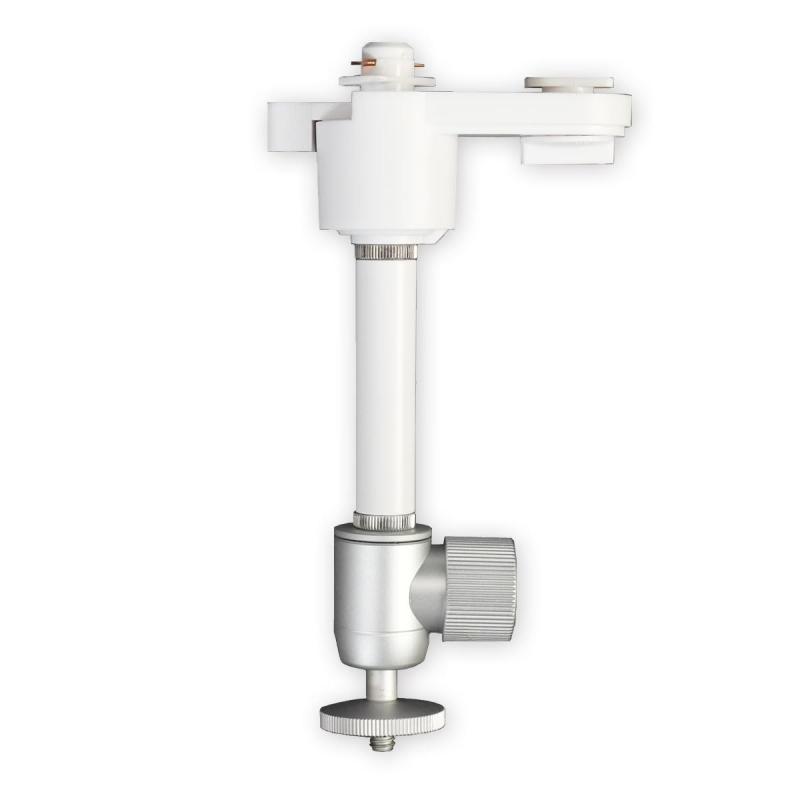 ダクトレール ライティングレール用プロジェクター天吊金具 ダブルロック 1/4インチネジ 自宅/オフィス/店舗 角度調節360° 高さ2段階調整