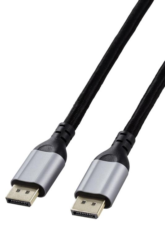 乐天商城 - エレコム Displayport ケーブル 1.2規格 4K@60Hz DP to DP ナイロンメッシュ 高耐久 音声信号も伝送 21.6Gbps ハイスピード パソコン/ディスプレイ/プロジェクター ブラック