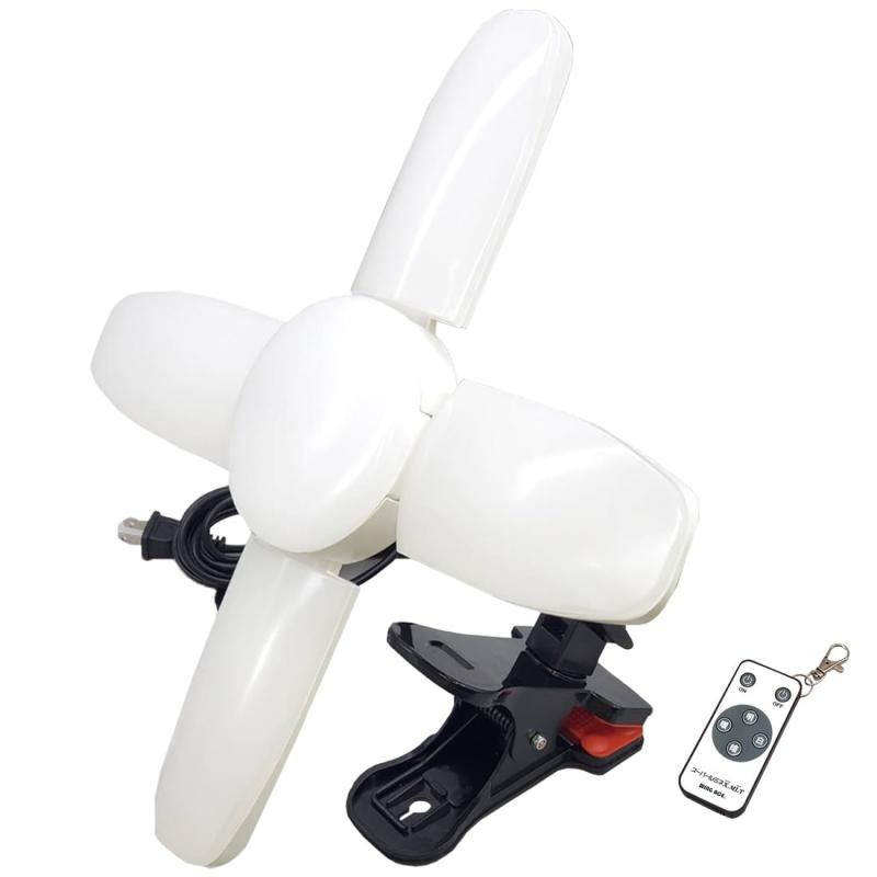 乐天商城 - 76W LED電球付屋内用クリップランプ スーパールミネX MLT 80CL SLX-80CL リモコン付き WING ACE LED作業灯