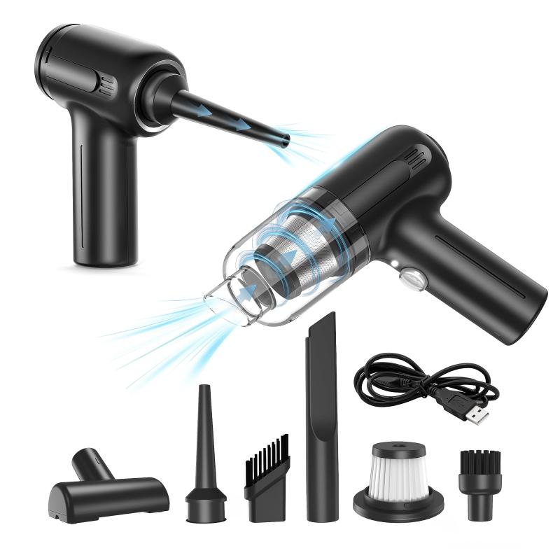 【吸い込み＆吹き飛ばし両用】ハンディクリーナー 車用掃除機 強力吸引 真空率8500PA コードレス 小型..