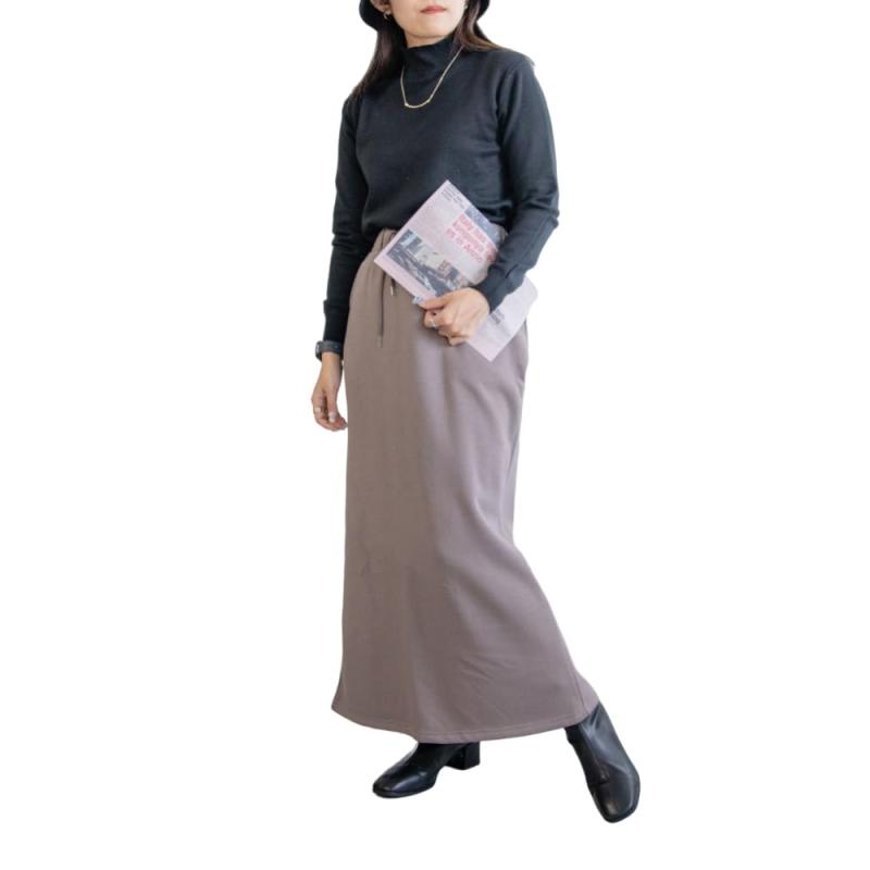 [アイモハ] 裏起毛スカート 裏起毛 スカート スウェット 防寒 綿混 あったか ロングスカート マキシ ぽかぽか 暖か コットン スウェット マキシ タイトスカートロング丈 スウェットスカート