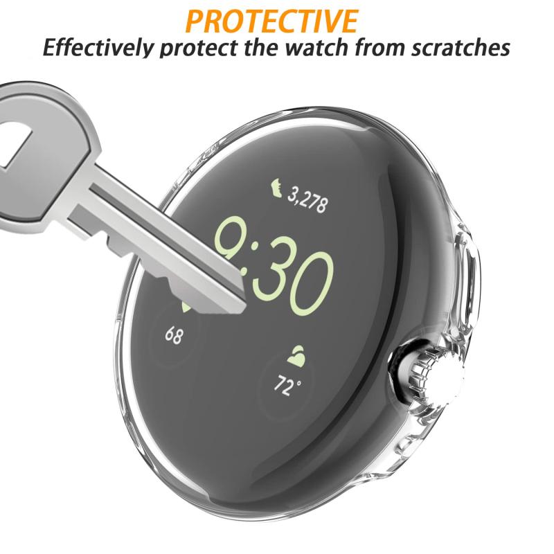 【2枚】NOOETAH ケース 対応 Google Pixel Watch 2/Pixel Watch TPU全面保護 耐衝撃 超薄型カバー