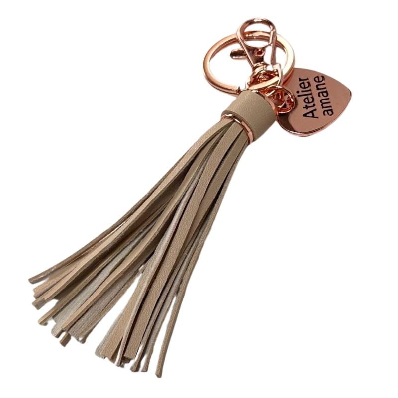 [アトリエアマネ] タッセルキーホルダー バッグチャーム タッセル キーリング キーホルダー レディース リフレクター
