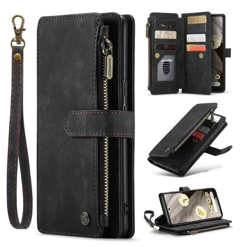 SeGinn ケース 手帳型 カバー PUレザーケース 多財布デザイン スタンド機能付き 磁気バックル付き カード収納 グーグルピクセル ケース 手帳型 大容量財布型 収納ポケット 衝撃防止 擦り傷防