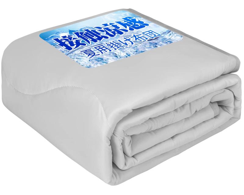 Homwarm 夏用掛け布団 空調布団 接触冷感 冷感持続 掛け布団 ひんやり感 Q-MAX0.50 軽量 吸湿速乾 通気性 抗菌防臭 快適 肌掛け布団 冷房対策 涼感寝具 冷房費節約 省エネ 水洗い可 冷感ケット