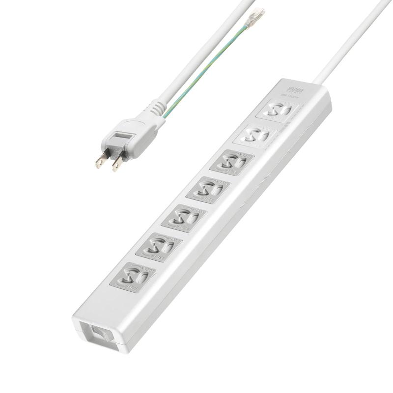 サンワサプライ 抜け止めシャッタータップ（3P・7個口）