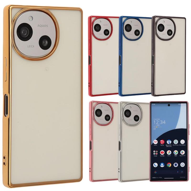 AQUOS R10 ケース TPU color アクオスR10 ソフトケース 透明 カバー クリアケース スマホケース 薄型 保護 耐衝撃 SH-51F SH51F A501SH SH-M31 アクオス AQUOSR10 携帯ケース 携帯カバー doco