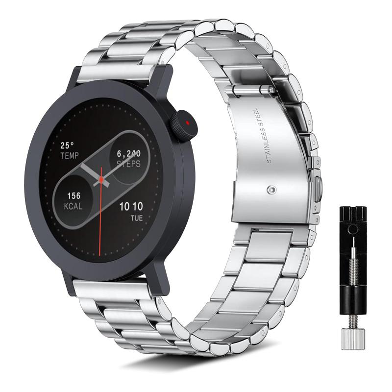 [NicMool] バンド For CMF by Nothing Watch Pro 3 / 2 / 1 用 交換バンド cmf watch pro 2に対応 交換ベルト ステンレス製 交換簡単 通気 金属ベルト 耐摩耗性 耐食性 ビジネス風 時計バンド