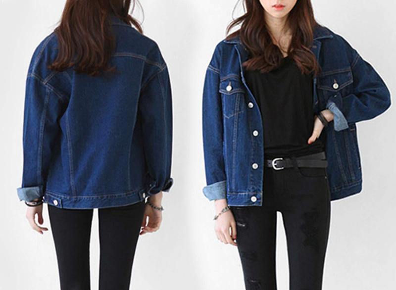 [Sueeya] スイーヤ デニム ジャケット レディース ショート アウター 女性 ジージャン デニムブルー 長袖 トップス 大人 可愛い カジュアル 体型カバーおしゃれ 通勤 二次会 着回し 秋