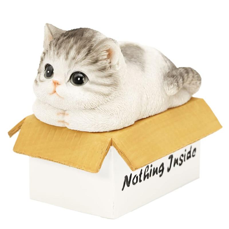 乐天商城 - デバリエ 【正規品】猫の置物 茶トラ 小物入れ レジン製 ギフト 最適なプレゼント