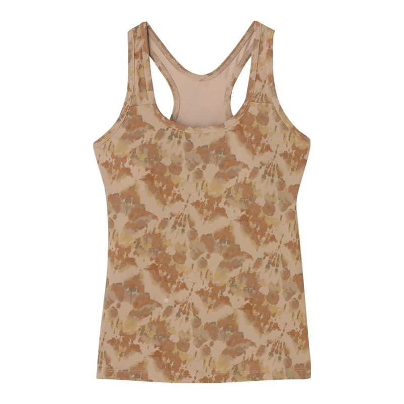 ATSUGI(アツギ) スポーツブラ[クリアビューティアクティブ] ヨガウェア カップ付きタンクトップ ボタニカルニュアンス柄 吸汗速乾 47047RSレディース