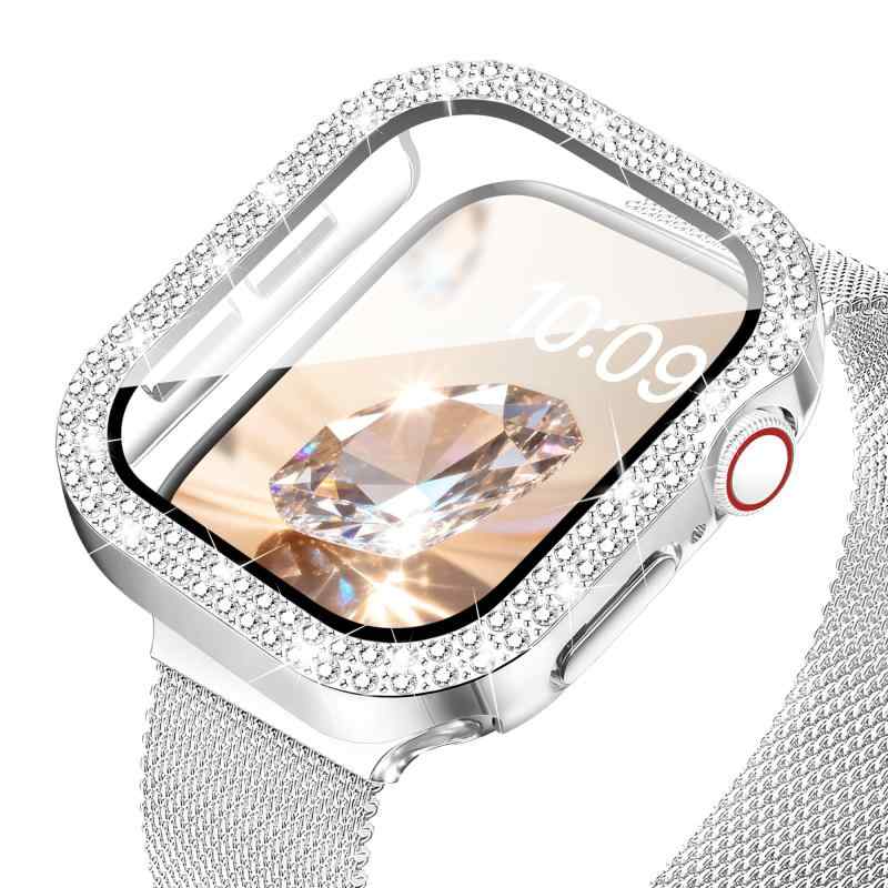 �ڥ��饭��ǥ������ Sovio �����ݸ�40mm 44mm�б����åץ륦���å� ���С�SE 3 2 1/Series 6 5 4��9H�������饹 �Ѿ׷��б�Apple Watch ���С���Ķ���� �ⴶ�٥��å�����ñ����դ�����ѥ��֥�Apple Wat