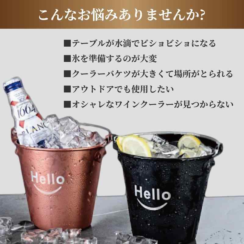 harurossa ワインクーラー【認定ソムリエ監修】シャンパンクーラー ボトルクーラー クーラーバケット アイスペール アイスクーラー アイスバケット ステンレス 2重構造 slope-up-10046214 SLOPEUP サンプル画像2