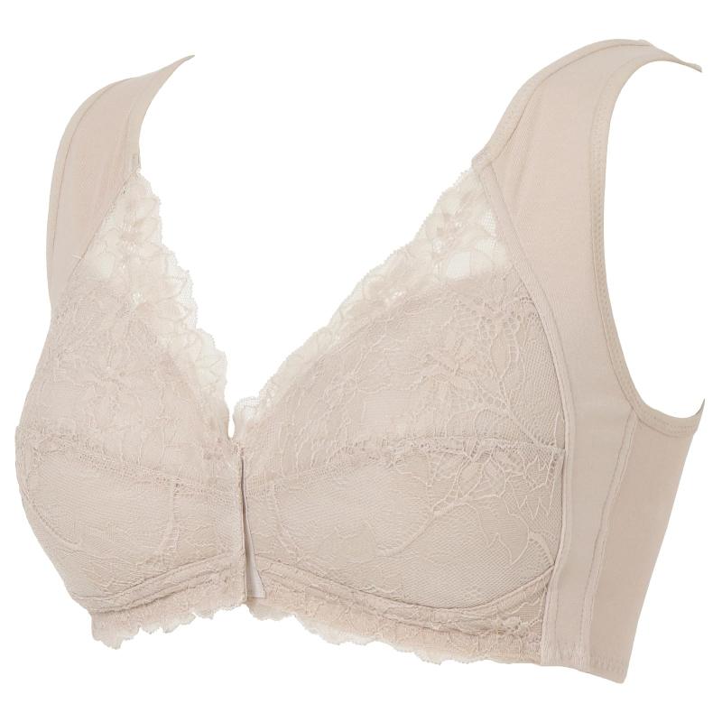 ATSUGI(アツギ) ブラジャー[ラシェール] フロントホック ノンワイヤーブラ カップ裏アロエ加工 ラッセルストレッチレース 97104ASレディース