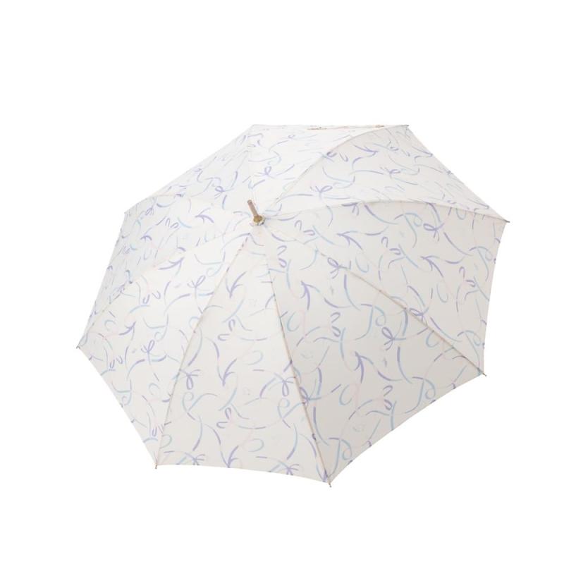 aquas hack(アクアスハック) 長傘 雨傘 リボン柄 ブランド グラスファイバー 丈夫 レディース 60cm 10002030