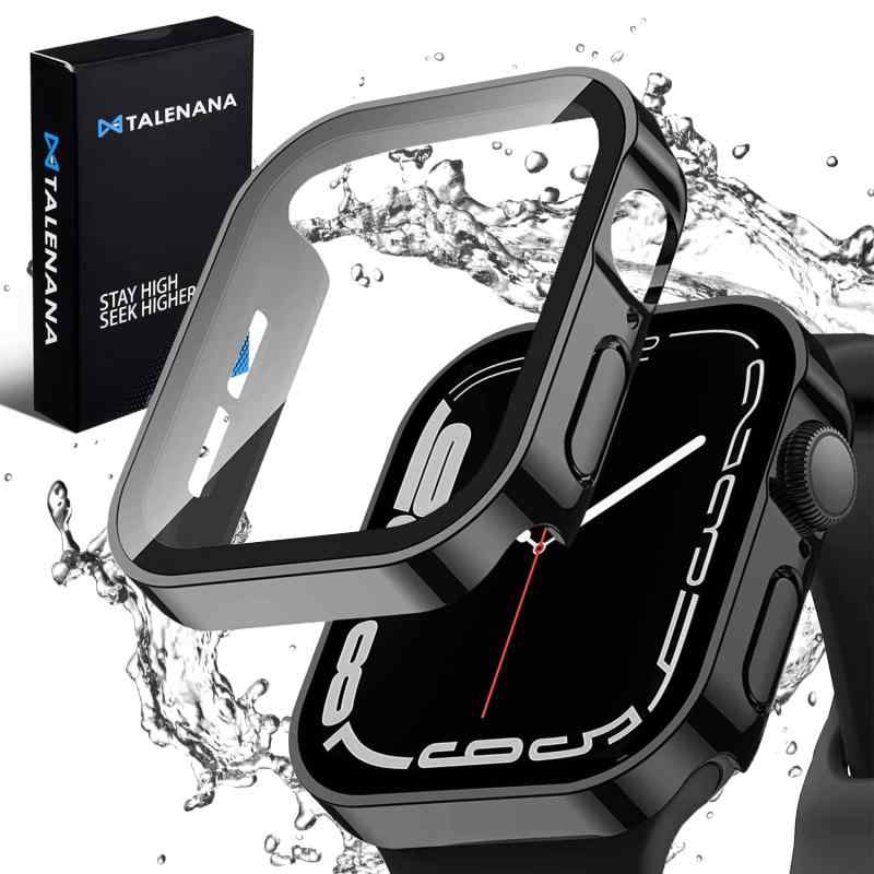 TALENANA for Apple Watch防水ケース 44/40mm アップルウォッチ保護ケース 強化ガラスフィルム メッキ加工 一体型 対応Apple Watch Series 6/5/4/SE3/SE2/SE 40mm 全面保護 耐衝撃 3D直