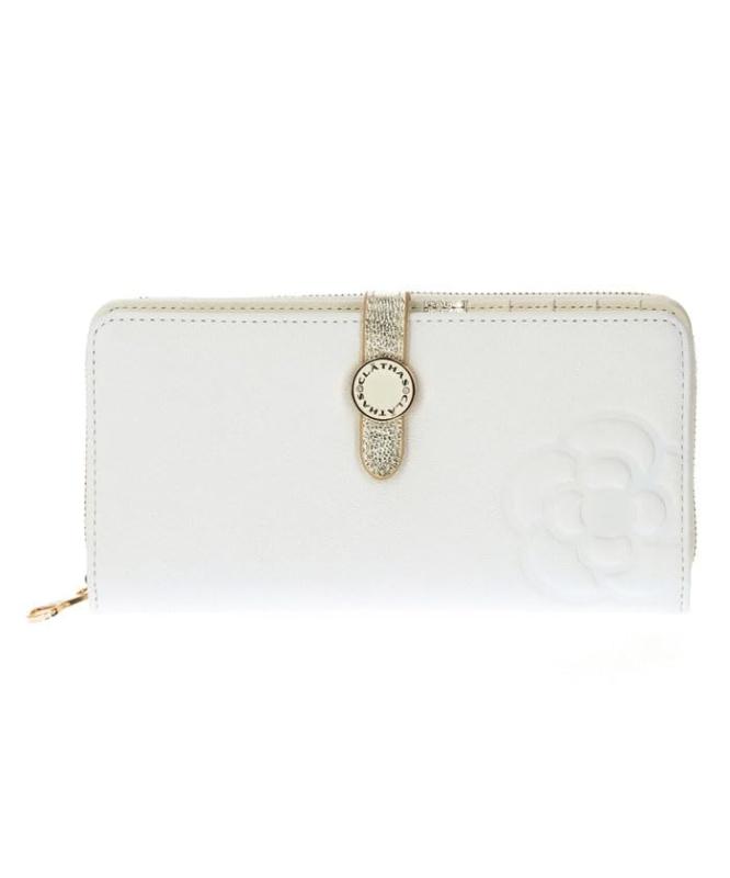 [クレイサス] レディース レザー ラウンド長財布 ブラン ブラック