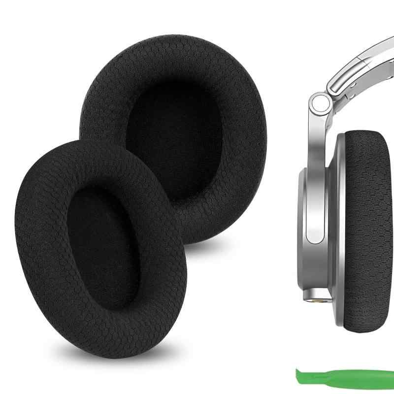 Geekria イヤーパッド Comfort 互換性 パッド OneOdio A70, A71 ヘッドホンに対応 パッド イヤー/イヤーカップ メッシュファブリック (黒)