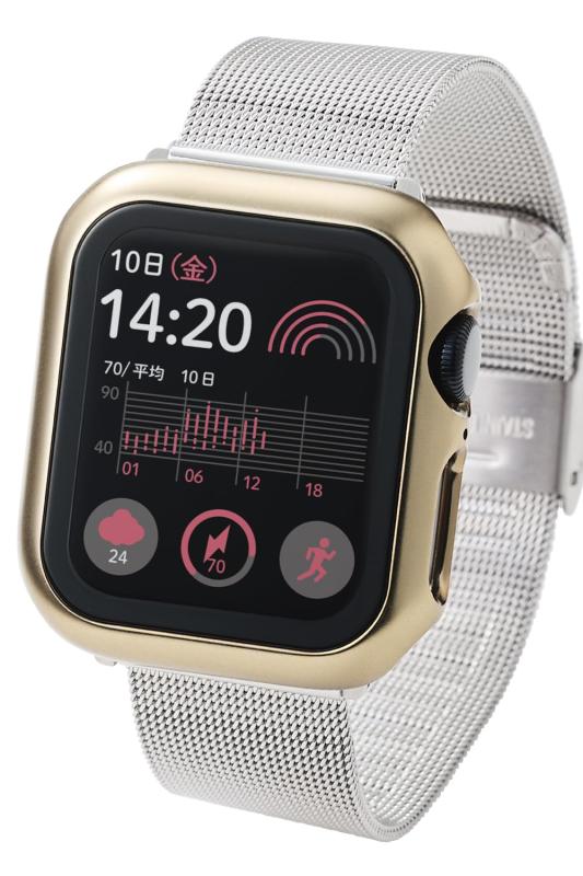 乐天商城 - エレコム Apple Watch ケース [40mm] SE (第2世代)/SE/Series 6/5/4 強化ガラス 指紋防止加工 フルカバーケース AW-23EFCGP