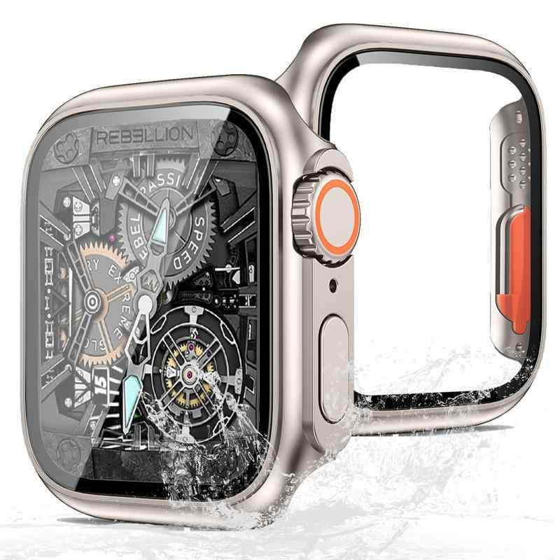BUITFOU Apple Watch カバー Series SE2/SE/6/5/4 40mm 対応 アップルウォッチ用 ケース と互換性があり 数秒で Ultra Apple Watch ケース対応 防水 全面保護 超薄型 装着簡単 耐衝撃 高透過率