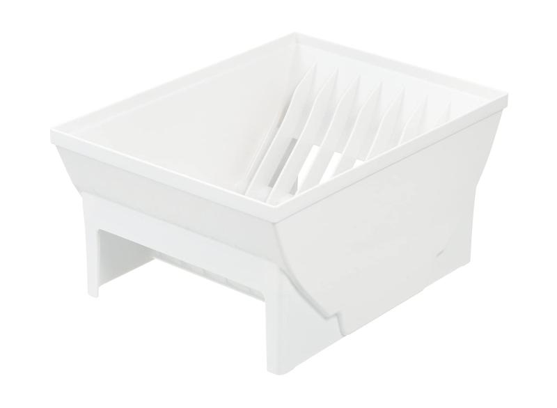 リッチェル トトノ 引き出し用 プラスチック ディッシュスタンドN ワイド ホワイト 28×21×14cm