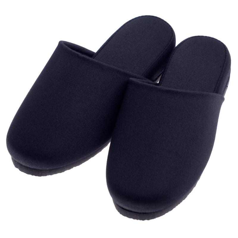 [アウローラ] auroraフォーマルスリッパ 婦人Lレディス大きめ 紳士Mメンズ お受験 学校説明会 訪問 入学式 卒業式 面接 授業参観 前詰まり 入園式 卒園式 黒L (婦人L紳士M, ブラック)