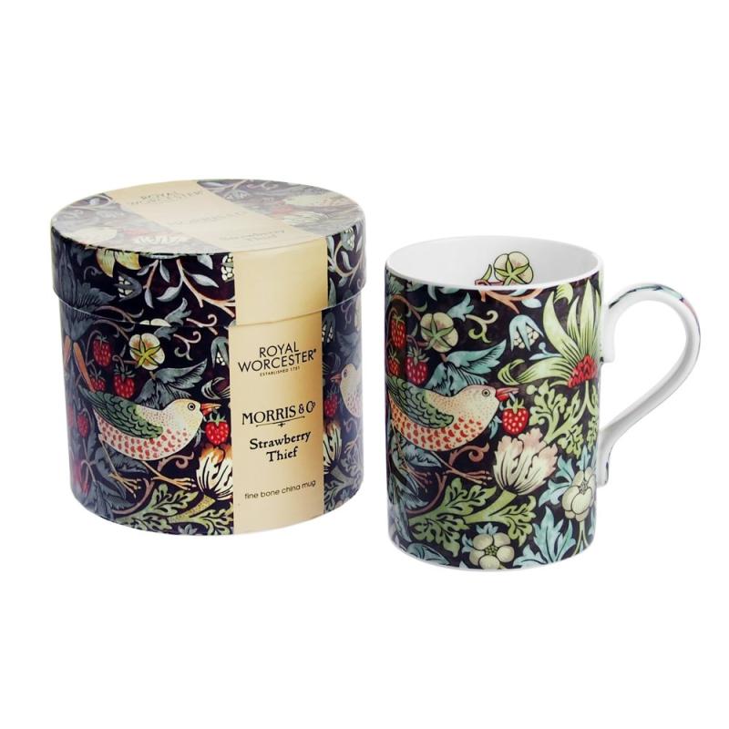 乐天商城 - ロイヤル ウースター (Royal Worcester) ウイリアムモリス ストロベリーシーフ マグ チョコ [並行輸入品]