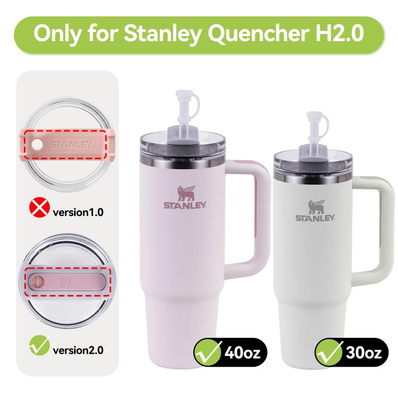 Hotanry Stanley ストローカバー こぼれストッパー6個セット Stanley Quencher H2.0 40オンス & 30オンスタンブラー用 Stanley Cupアクセサリー ストローカバーキャップ、スクエアこぼれストッパー、 slope-up-10012716 SLOPEUP サンプル画像3