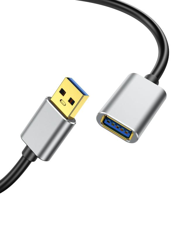 USB3.0 延長ケーブル USB-A オス-メス 最大5Gbps 高速データ転送 金属コネクタ ゲーム機・USBメモリ・キーボード・プリンター・カメラ対応