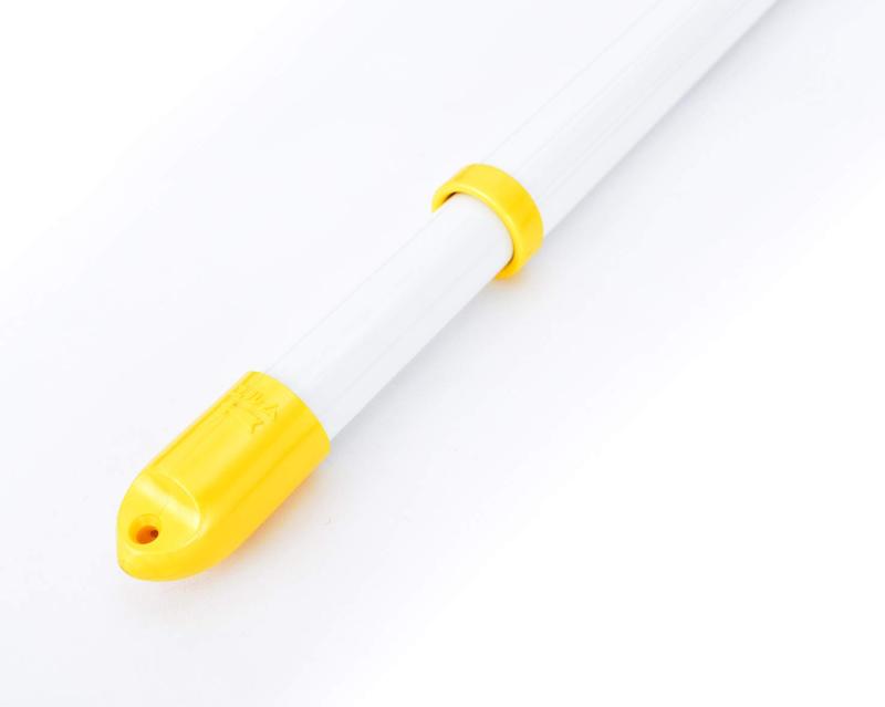 Clothes Drying Pole - 豊臣金属の錆びない伸縮物干し竿(長さ1.5mから2.6mまで伸びる）本体カラー:ホワイト（日本製）
