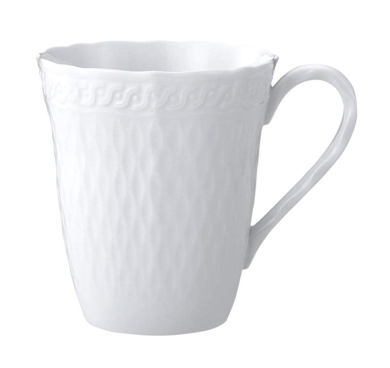 Noritake ファインポーセレン シェール ブラン マグカップ