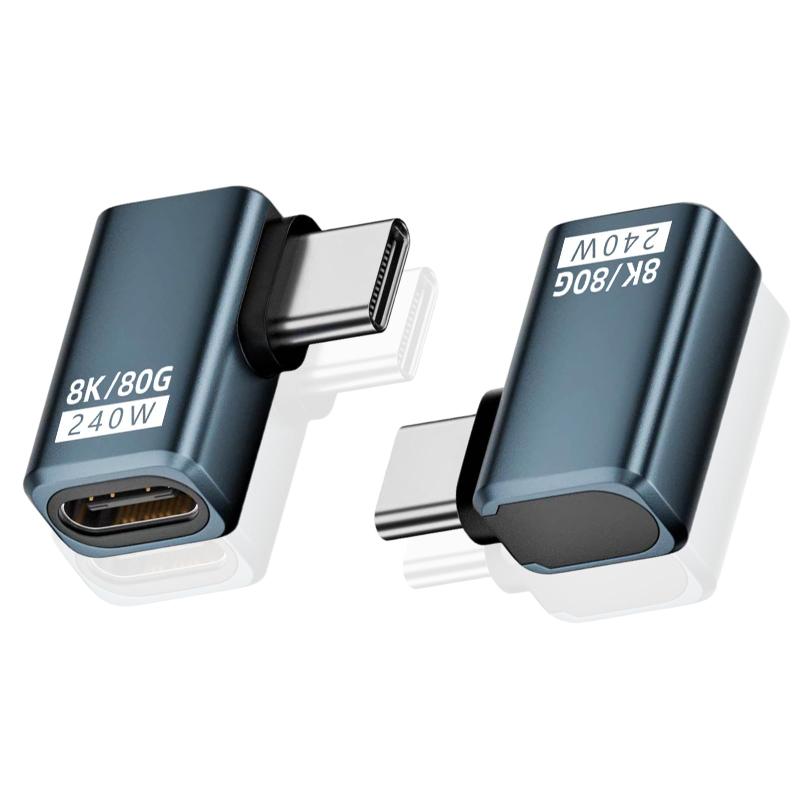 Poyiccot USB C 延長 アダプタ 240W 超速充電 ，80Gbps,