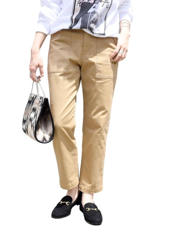 [シップス フォー ウィメン] SHIPS for women パンツ WEB先行 WEB ストレッチ ベーシック ベイカー パンツ レディース 313140668