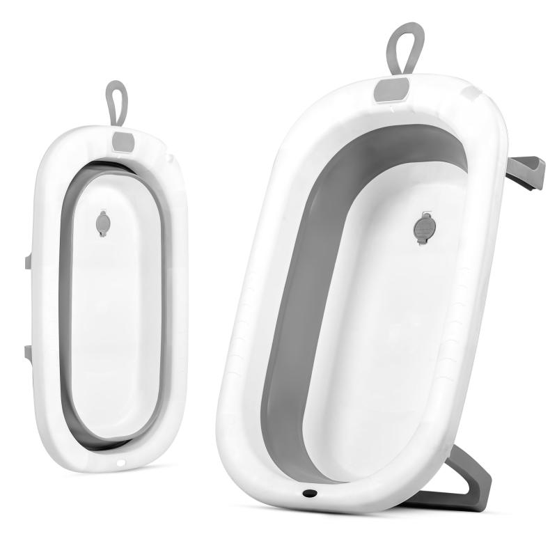 SOLPEX 折りたたみたらい 大型 洗い桶 犬バスグッズ 猫犬お風呂用 大容量 洗濯バケツ 水抜栓付 取っ手..