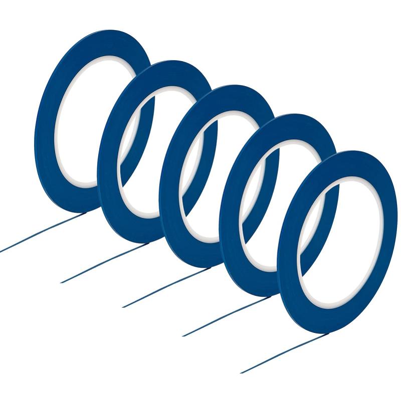 マスキングテープ 高耐熱塗装マスキングテープ (曲線用) 車両塗装養生テープ ビニール基材 ブルー