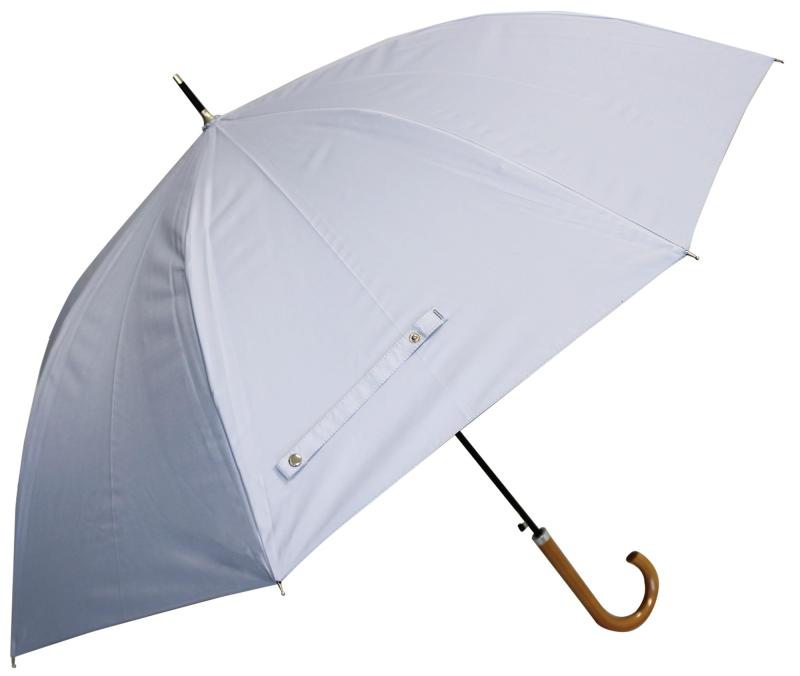 乐天商城 - 長傘 メンズ レディース 晴雨兼用 大きめ 親骨 60cm 内側コーティング UV99.9％カット 一級遮光 UPF50＋ 遮熱 おしゃれ 木製ハンドル